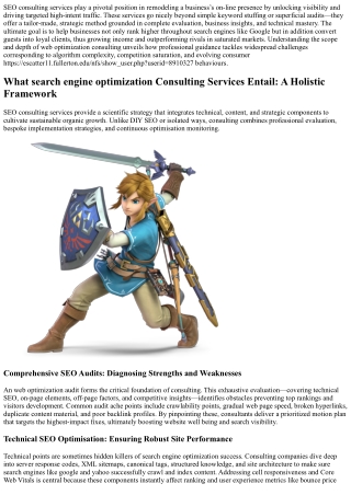 SEO Consulting Services That Boost Traffic Fast for Your Business