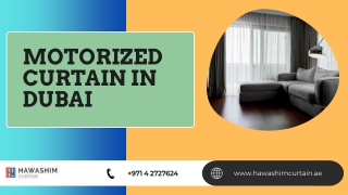 Motorized curtain In Dubai