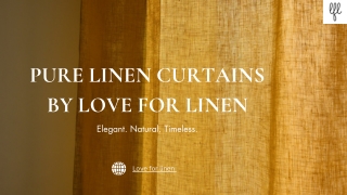 Pure Linen Curtains by Love for Linen