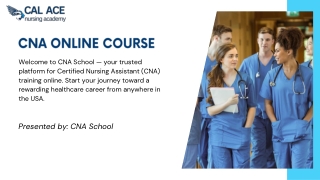 CNA Course Online USA – Flexible, Fast & Affordable Training