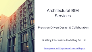 Architectural BIM Service  Precision-Driven Design & Collaboration