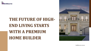 Townhome Builder Melbourne