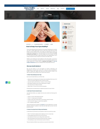 How to Keep Your Eyes Healthy