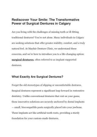 Are you living with the challenges of missing teeth or ill-f