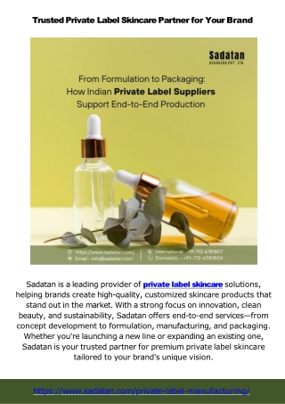 Scalable Success with Private Label Skincare and Cosmetic Manufacturers