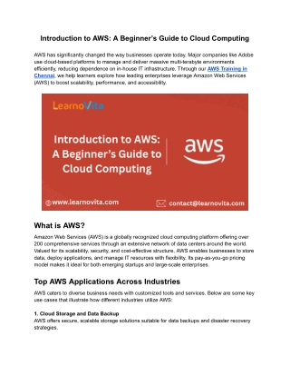 Introduction to AWS_ A Beginner’s Guide to Cloud Computing