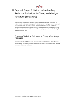 Support Scope & Limits_ Understanding Technical Exclusions in Cheap Webdesign Packages (Singapore)