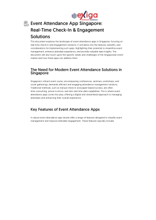 Event Attendance App Singapore_ Real-Time Check-In & Engagement Solutions