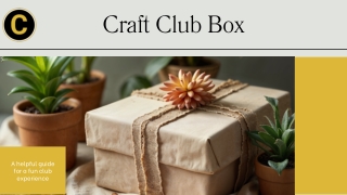 Discover the Magic of the Craft Club Box