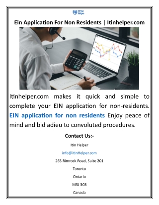 Ein Application For Non Residents Itinhelper