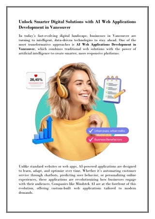 AI Web Applications Development Vancouver