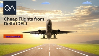 Cheap Flights from Delhi (DEL) - www.in.oneair.ai
