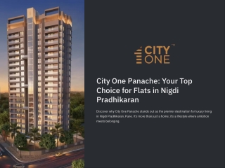 What Makes City One Panache the Top Choice for Flats in Nigdi Pradhikaran