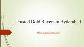 Trusted Gold Buyers in Hyderabad