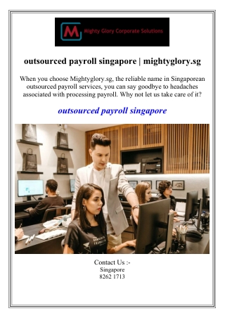 outsourced payroll singapore | mightyglory.sg