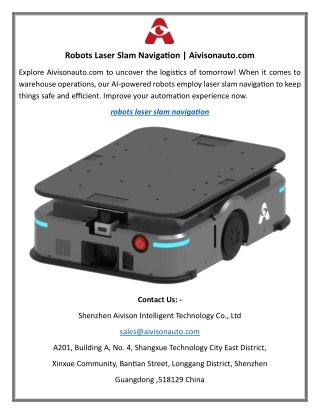 Robots Laser Slam Navigation Aivisonauto.com