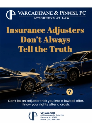 5 Lies Insurance Adjusters Tell After a Car Accident