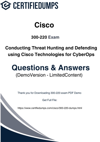 Top 2025 Resources to Ace the Cisco 300-220 Certification Exam