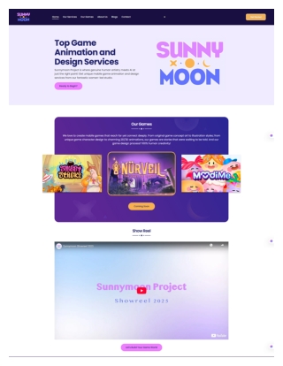 Sunnymoon Project - Visual Development services and Game Design Studio