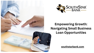 Smart Financing Starts Here – SouthStar Bank Small Business Loans