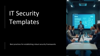 Strengthening IT Security in the Digital Age Frameworks, Policies, and Best Practices