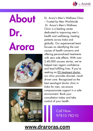 About Dr. Arora