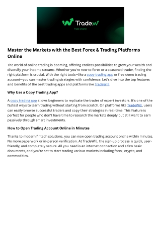 free demo trading account