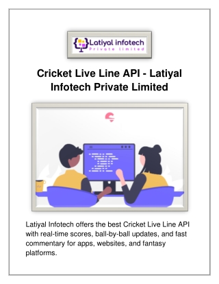 Cricket Live Line API - Latiyal Infotech Private Limited