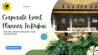 Corporate Event Planner in Dubai