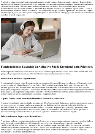 Saúde emocional: tecnologia que transforma a gestão do seu consultório