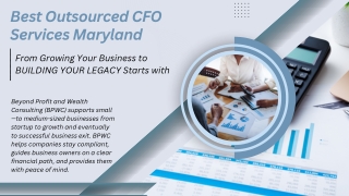 Best Outsourced CFO Services Maryland