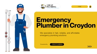 Your Local Emergency Plumber in Croydon – Available Now