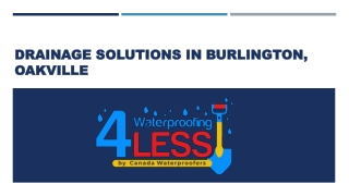 Drainage Solutions in Burlington