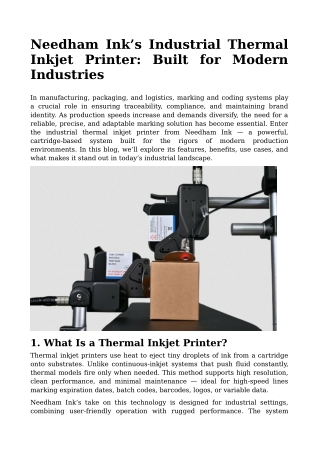 Needham Ink’s Industrial Thermal Inkjet Printer_ Built for Modern Industries.docx