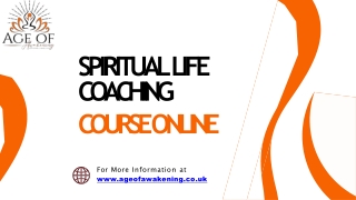 Transform Life with Spiritual Coaching Online Course