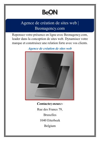 Agence de création de sites web | Beonagency.com