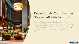 Why Revaa Hotels is Best Hotel in Salt Lake Sector 5 Kolkata