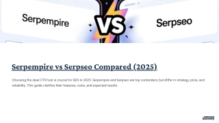 Serpempire vs Serpseo Compared (2025): Features, Pricing & Real Results
