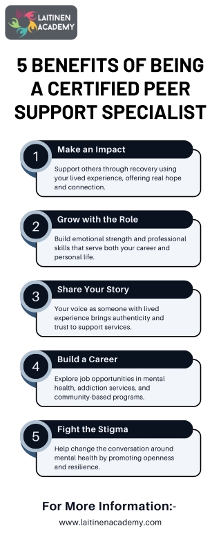 5 Benefits of Being a Certified Peer Support Specialist