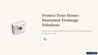 Protect Your Home with a Basement Drainage Solution