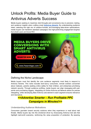 Unlock Profits_ Media Buyer Guide to Antivirus Adverts Success