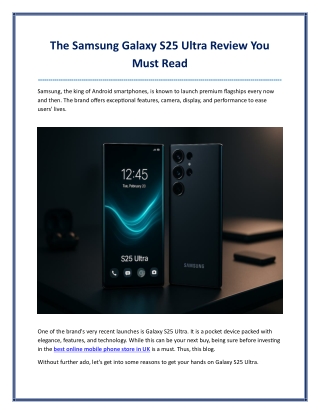 Best Reasons to Choose the Samsung S25 Ultra in 2025