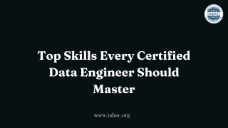 Top Skills Every Certified Data Engineer Should Master