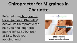 Chiropractor for Migraines in Charlotte (1)