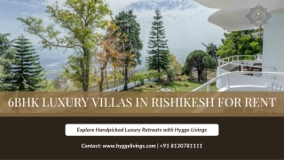 6 BHK Luxury Villa in Rishikesh – Your Private Escape into Nature
