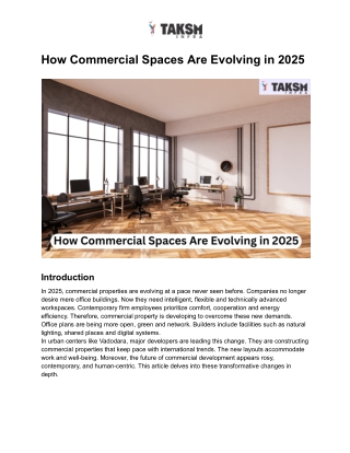 How Commercial Spaces Are Evolving in 2025