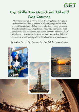 Top Skills You Gain from Oil and Gas Courses for Career Growth