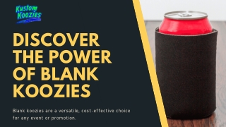 Affordable Blank Koozies for Any Wedding Event