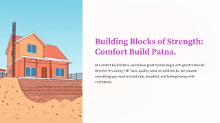 Building Blocks of Strength: Why Comfort Build is Patna’s Go-To for TMT & Sand