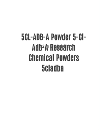 5CL-ADB-A Powder 5-Cl-Adb-A Research Chemical Powders 5cladba